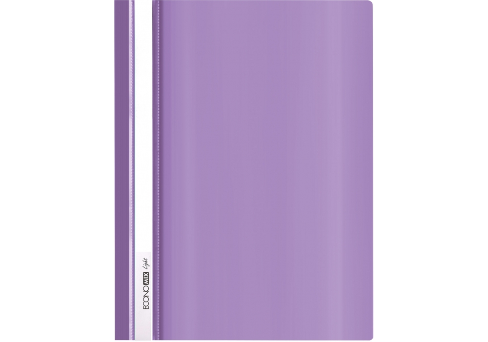 Папка-швидкозшивач ECONOMIX А4 без перф. Light, глянець фіолетовий (E38503-12)